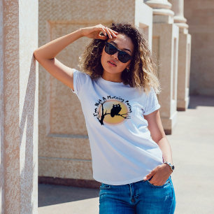 Ik ben geen ochtendmens leuke uil citaat t-shirt