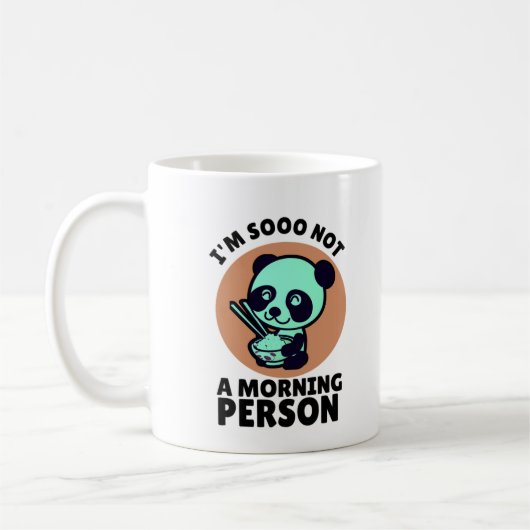 Ik ben geen ochtendmens Panda Koffiemok (Links)