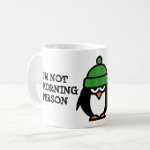 Ik ben geen ochtendpersoon die mok heeft met grapp (Voorkant links)