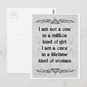 Ik ben geen one - positieve quotes briefkaart (Voorkant / Achterkant)