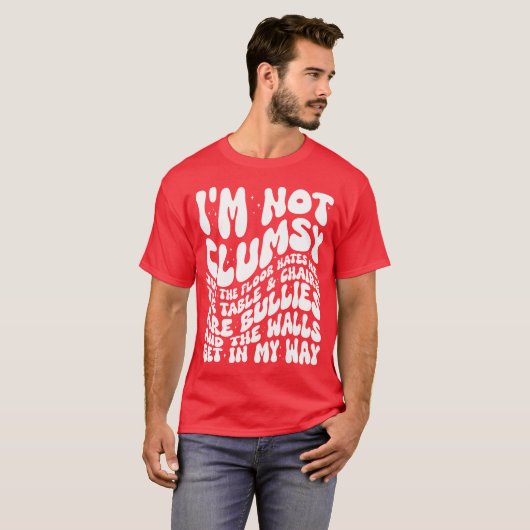 Ik ben geen onhandige grappige gezegden sarcastisc t-shirt (Voorkant volledig)