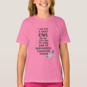Ik ben geen orkaan of vroege vogel, ik ben een geë t-shirt