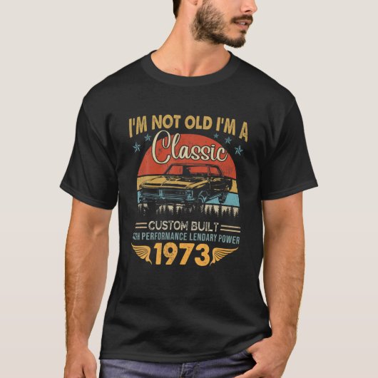 Ik ben geen oude Im Classic Car 49th Birthday Gift T-shirt (Voorkant)
