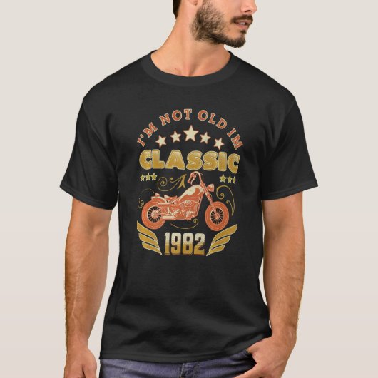 Ik ben geen oude Im Classic motorfiets 41e verjaar T-shirt (Voorkant)