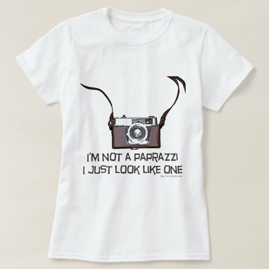 Ik ben geen Paparazzi T-shirt (Design voorkant)