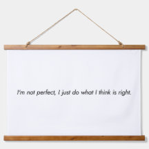 Ik ben geen perfecte wandtapijt.