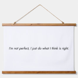 Ik ben geen perfecte wandtapijt. hangend wandkleed