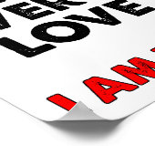 Ik ben geen Pizza Funny Poster (Hoek)