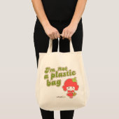 Ik ben geen plastische Bag Campaign Organic versie Tote Bag (Voorkant (product))