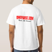 Ik ben geen priester, maar ik speel er een t-shirt (Achterkant)