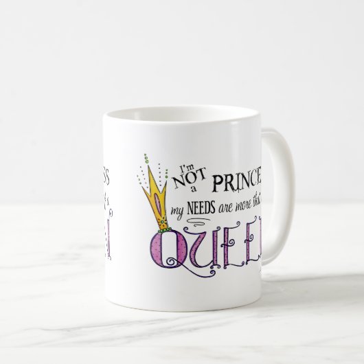 Ik ben geen prinses Mok (Voorkant rechts)