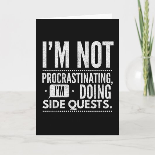 Ik ben geen    procrastinkendeSide Quests Kaart (Voorkant)