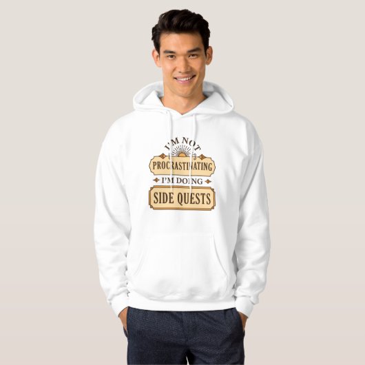Ik ben geen provocatie. Ik doe zijdelingse vragen Hoodie (Voorkant volledig)
