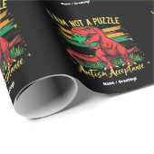 Ik ben geen puzzel die de acceptatie van autisme o cadeaupapier (Rol Hoek)