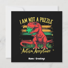 Ik ben geen puzzel die de acceptatie van autisme o kaart