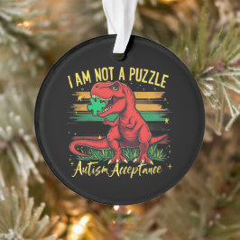 Ik ben geen puzzel die de acceptatie van autisme o ornament