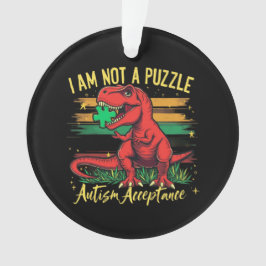 Ik ben geen puzzel die de acceptatie van autisme o ornament