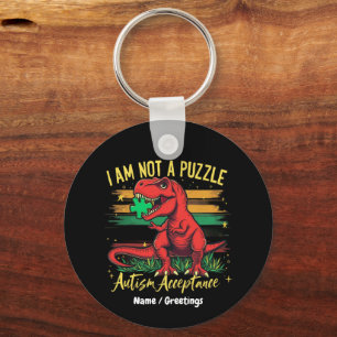 Ik Ben Geen Puzzel Omarm Autisme Acceptatie Sleutelhanger