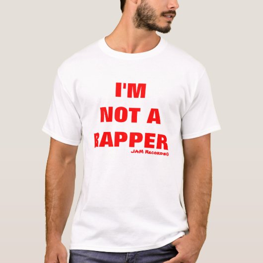 Ik ben geen Rapper T-shirt (Voorkant)
