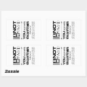 Ik ben geen rare Sticker (Vel)