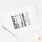 Ik ben geen rare Sticker (Envelop)