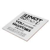 Ik ben geen rare Tegel Tegeltje (Zijkant)