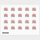 Ik ben geen Rednek Ronde Sticker (Vel)