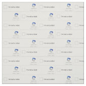 Ik ben geen robot Captcha Stof (Swatch)