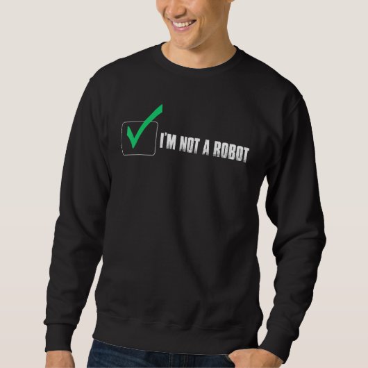 IK BEN GEEN ROBOT COOKIE NERD CAPTCHA BOT LOGIN TRUI (Voorkant)