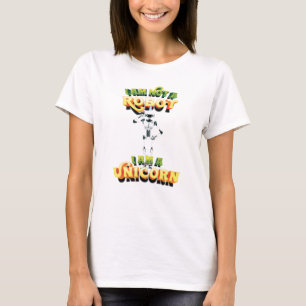 Ik ben geen robot, ik ben een unicorn t-shirt