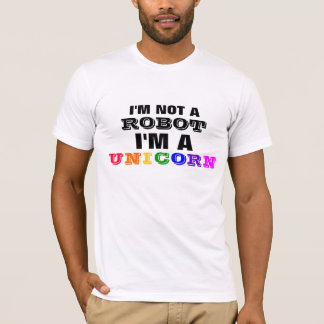 Ik ben geen Robot, ik ben een Unicorn T-shirt