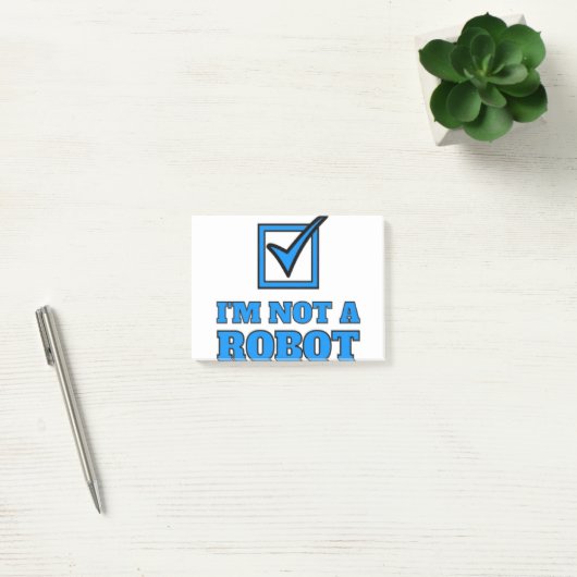 Ik ben geen robot post-it® notes (Kantoor)