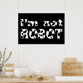 Ik ben geen robot poster (Keuken)