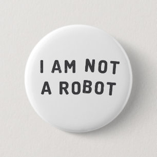 Ik ben geen robot ronde button 5,7 cm