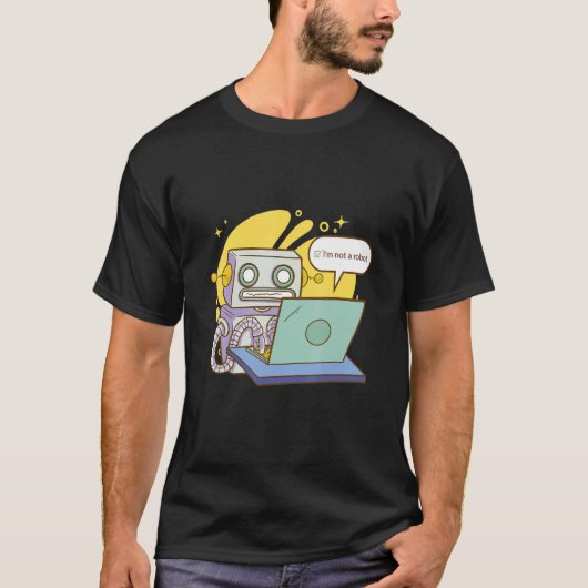 Ik ben geen robot t-shirt (Voorkant)