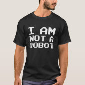 Ik ben geen robot t-shirt (Voorkant)