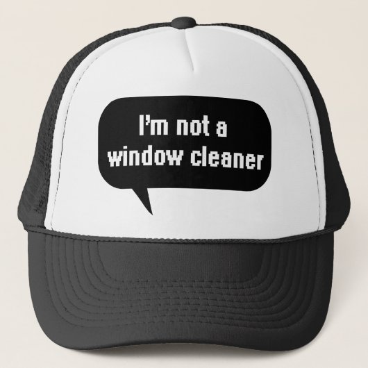 Ik ben geen ruitenschoner trucker pet (Voorkant)