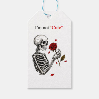 Ik ben geen schattig T-shirt Cadeaulabel