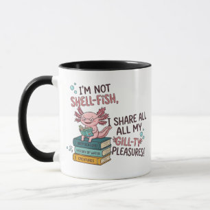 Ik ben geen schelpdier Axolotl mok - Cadeaubeker v