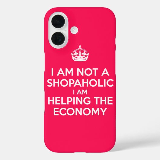 Ik ben geen shopaholic Case-Mate iPhone case (Achterkant)