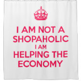 Ik ben geen shopaholic douchegordijn (Voorkant)