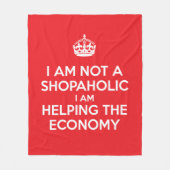 Ik ben geen shopaholic fleece deken (Voorkant)
