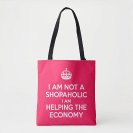 Ik ben geen shopaholic tote bag
