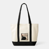 Ik ben geen shopaholic tote bag (Achterkant)