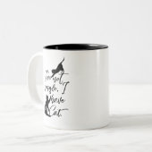 Ik ben geen single, ik heb een kat koffiemok (Voorkant links)