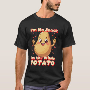Ik ben geen snack ik ben de hele aardappel tee gra t-shirt