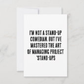 Ik ben geen stand-up comedian, maar ik heb de bedankkaart (Voorkant)