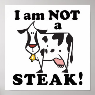 Ik ben geen Steak Animal Rights Poster