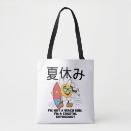 Ik ben geen strandluiaard tote bag