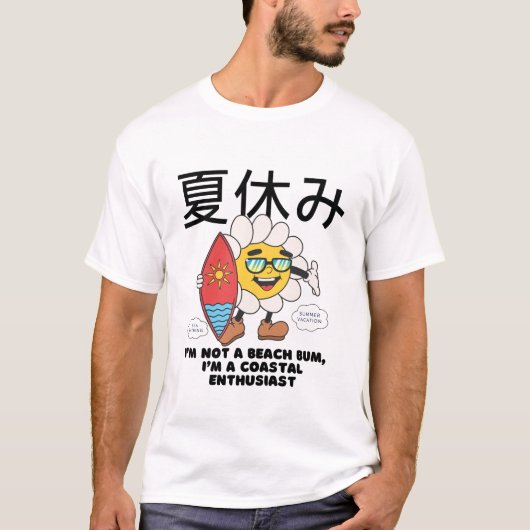 Ik ben geen strandzwerver t-shirt (Voorkant)